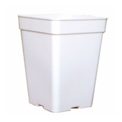 Maceta cuadrada blanca 18x18x25cm (6LT) 30uds MACETAS CUADRADAS