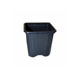 Maceta cuadrada negra11x11x12 (0.7LT) MACETAS CUADRADAS