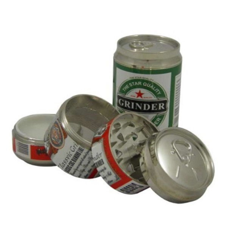 Grinder 4 partes lata bebida 50mm GRINDERS CON POLINIZADOR