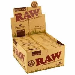 Caja RAW Connoisseur King Size Slim Orgánico (24 libritos) PAPEL KING SIZE