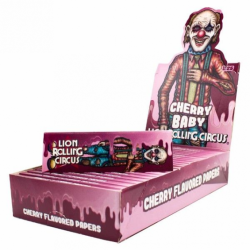 Caja Papel Flavours 1.25 Cherry Baby Lion Rolling Circus (25 Unid) LION ROLLING CIRCUS