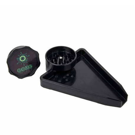Grinder Plastico Con Bandeja Negra Ooze GRINDERS 2 PARTES