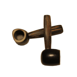 Pipa de bolsillo semilla Tagua ( negra ) 5,5cm PIPAS