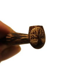 Pipa de bolsillo semilla Tagua ( arbol vida ) 5,5cm PIPAS
