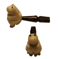 Pipa de bolsillo semilla Tagua ( rana ) 8,5cm PIPAS