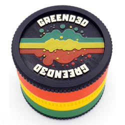GRINDER RASTA POL-N 3D 6,5cm 4 partes GRINDERS CON POLINIZADOR