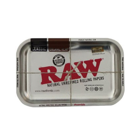 Bandeja RAW con efecto cromado metal pequeña