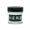 Bote XS transparente HERB 4.6x4.4cm