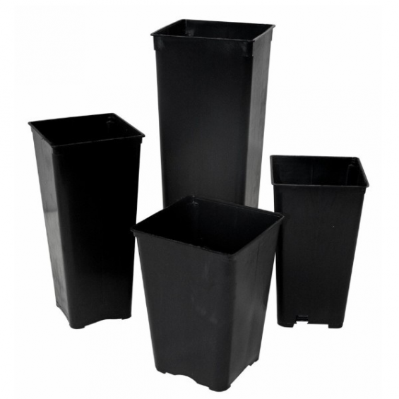 Maceta Cuadrada VDL 8,9x8,9x14.6cm 0.85lt 1uni  MACETAS CUADRADAS