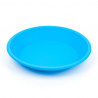 Plato Silicona Redondo Azul Nogoo