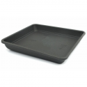 Plato cuadrado negro 13x15cm 50uds