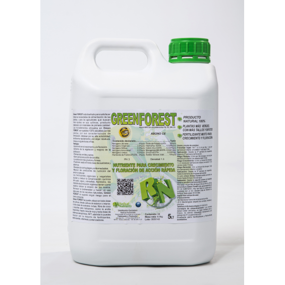 Green Forest Nutrient Grow/Bloom 5lt Radical Nutrients RADICAL NUTRIENTS RADICAL NUTRIENTS