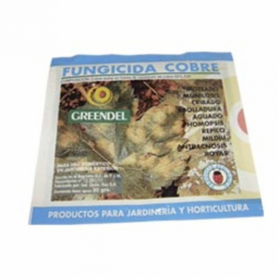 Fungicida Cobre Polvo 30gr Greendel GREENDEL FUNGICIDA POLIVALENTES