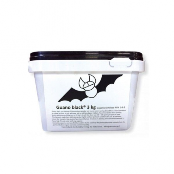 Guano Black 3kg GUANO KALONG GUANO Y HUMUS