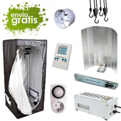 Kit armario básico 120x120x200cm 600w  DARK BOX Cultivo con armario 600w