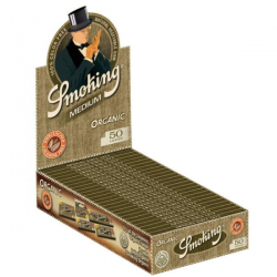 Caja Smoking Orgánico 1/4 (25 libritos)  SMOKING