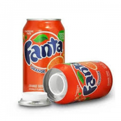 Lata de Ocultacion Fanta naranja ( sin líquido )  OCULTACIÓN