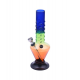 Bong acrílico plástico, pequeño, tricolor granos 16cm  BONG ACRÍLICO