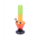 Bong acrílico plástico, pequeño, tricolor granos 16cm  BONG ACRÍLICO