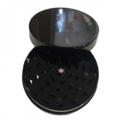 Grinder Plástico Grande Negro Opaco 10cm  GRINDERS 2 PARTES