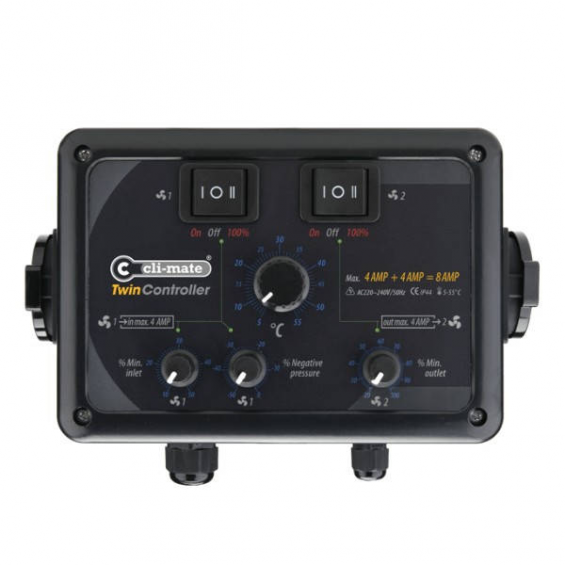 Twin Controller 8 A (4+4) Cli-mate  CONTROL MIXTO