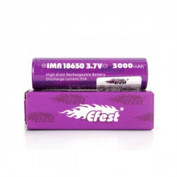 Batería IMR 18650 3000mAh 35A Efest  BATERÍAS Y ACCESORIOS