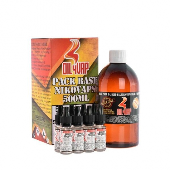 Pack Base VPG y nicokits 30pg/70vg 1.5mg 500ml Oil4vap  BASES