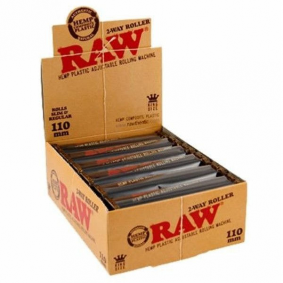 Caja RAW Máquina Liar 110mm Ajustable (12 unid) RAW MAQUINAS PARA LIAR