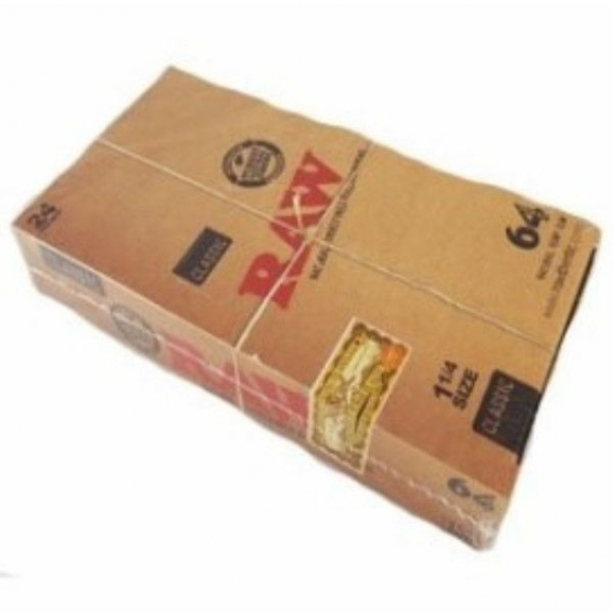 Caja Raw 1 1/4 Classic 64 Hojas (24 unidades) RAW PAPEL 1/4