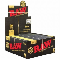 Caja RAW Black King size (50 libritos) RAW PAPEL KING SIZE
