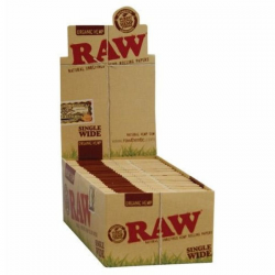 Caja RAW Single Wide Orgánico (50 unidades) RAW PAPEL SINGLE WIDE
