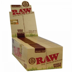 Caja RAW Double Wide Orgánico (25 unidades) RAW PAPEL DOUBLE WIDE