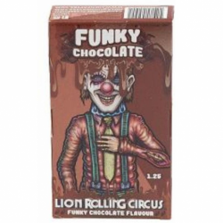 Caja Papel Flavours 1.25 Funnky Chocolate Lion Rolling Circus (25 Unid)  LION ROLLING CIRCUS