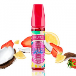 E-Liquid Pink Wave 0mg (Booster) 50ml Dinner Lady  ESENCIAS DINNER LADY