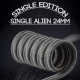 Resistencia artesanal Single Alien 24mm Charro Coils  RESISTENCIAS ARTESANALES