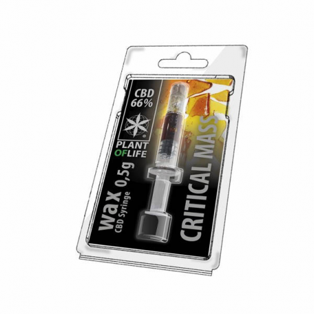 CBD Wax 66% Critical Mass 0.5ml Plant of Life  Extracciones