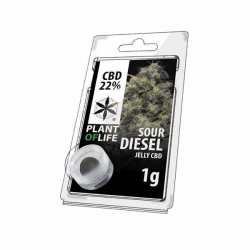 Jelly 22% de CBD Sour Diesel 1gr Plant of Life  Incienso CBD