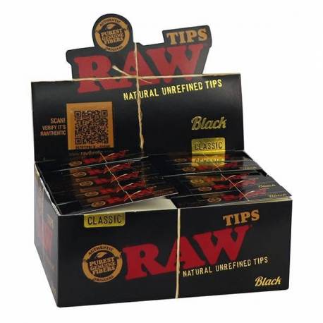 Caja Boquillas RAW Black (50uds) RAW BOQUILLAS Y FILTROS