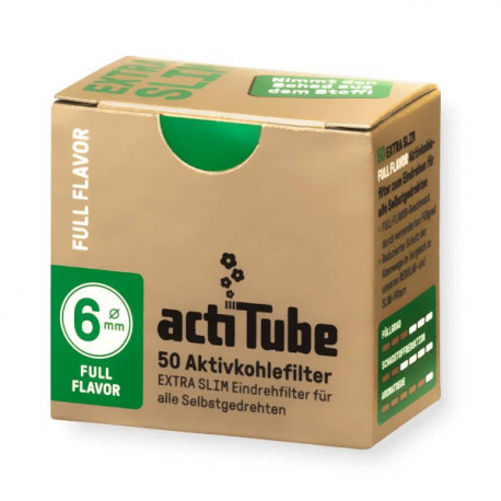 Filtro Actitube Extra Slim Caja 50 uni  BOQUILLAS Y FILTROS