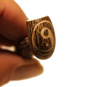 Pipa de bolsillo semilla Tagua  ( ying yang ) 5,5cm