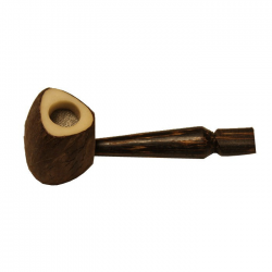 Pipa de bolsillo semilla Tagua ( sin dibujo ) 9cm  PIPAS