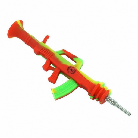 Collector ak47 tip titanio 24cm verde-rojo  PIPAS