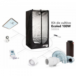 Kit de Cultivo Ecoled 100W  Cultivo con armario LED