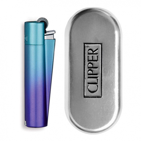 Encendedor Clipper Metal blue gradient (1ud) CLIPPER ENCENDEDORES