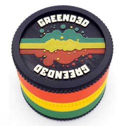 GRINDER RASTA POL-N 3D 6,5cm 4 partes  GRINDERS CON POLINIZADOR