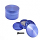 Grinder aluminio CNC AZUL 4 partes 62mm   GRINDERS CON POLINIZADOR