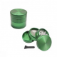 Grinder aluminio CNC VERDE 4 partes 40mm   GRINDERS CON POLINIZADOR