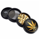 Grinder Golden leaf 4 partes 63mm ( hoja Dorada ) CHEEBA GRINDERS CON POLINIZADOR