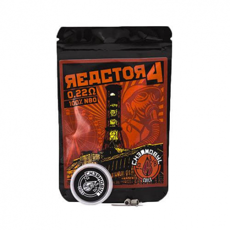 Resistencia artesanal Chernobyl Reactor 4 0.22ohm ( pack 2 ) Charro Coils  RESISTENCIAS ARTESANALES