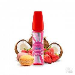 E-Liquid Strawberry Macaroon 0mg (Booster) 50ml Dinner Lady  ESENCIAS DINNER LADY